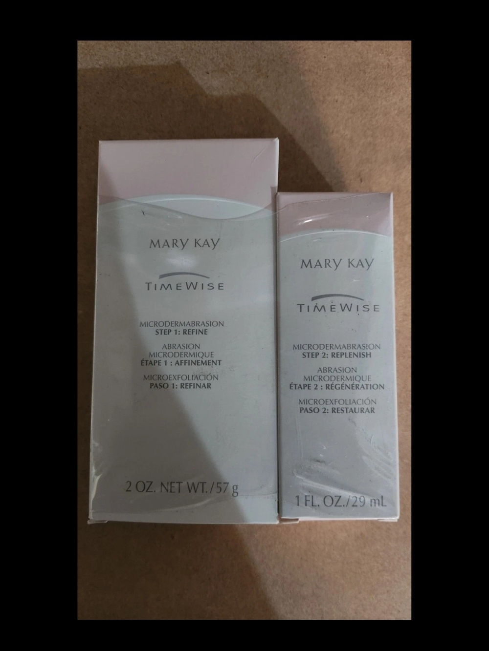 mary kay timewise microdermabrasion set Step 1 And 2 Dry To Oily Skin
